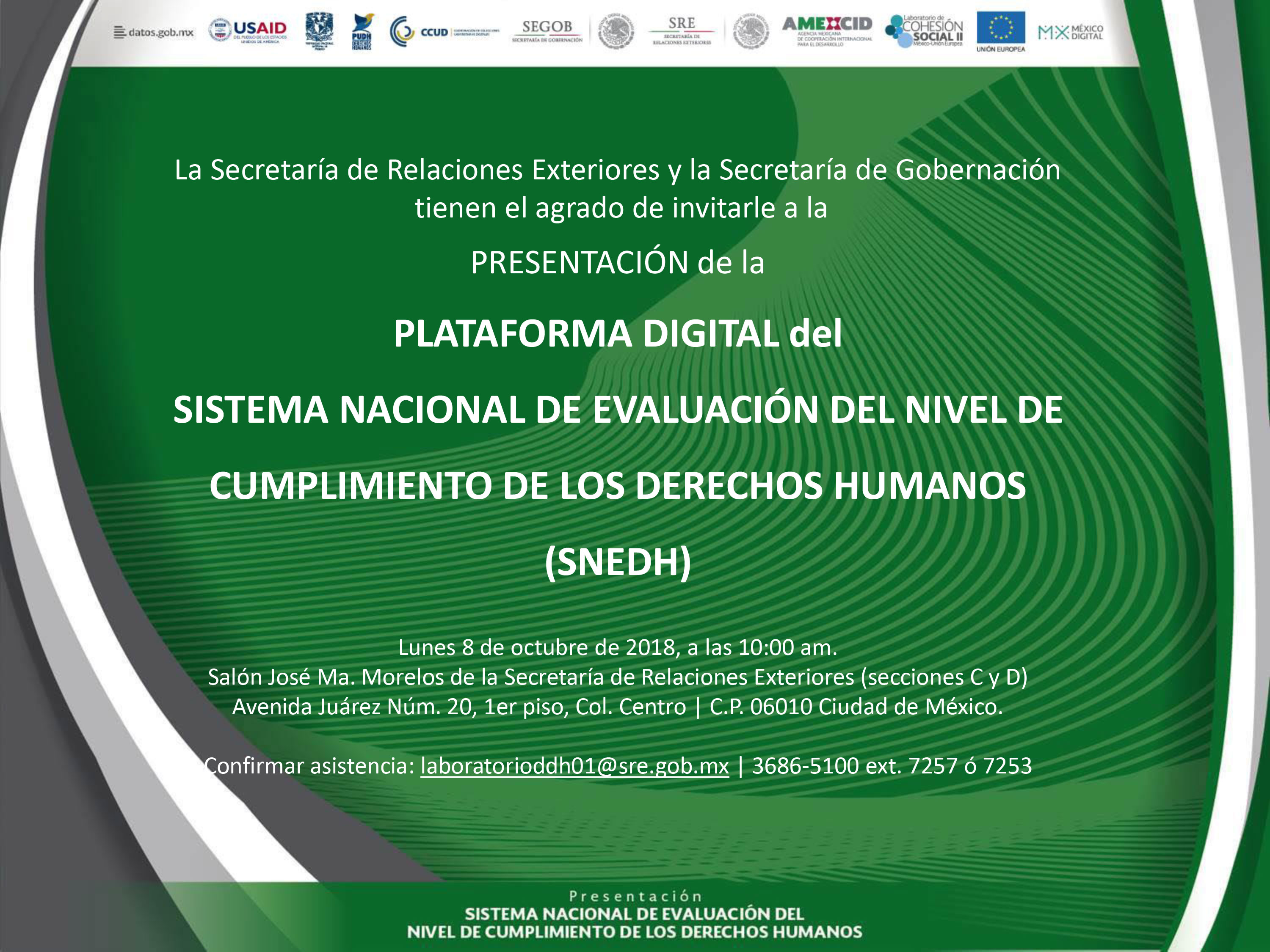 Plataforma digital del Sistema Nacional de Evaluación del nivel de cumplimiento de los Derechos Humanos (SNEDH)