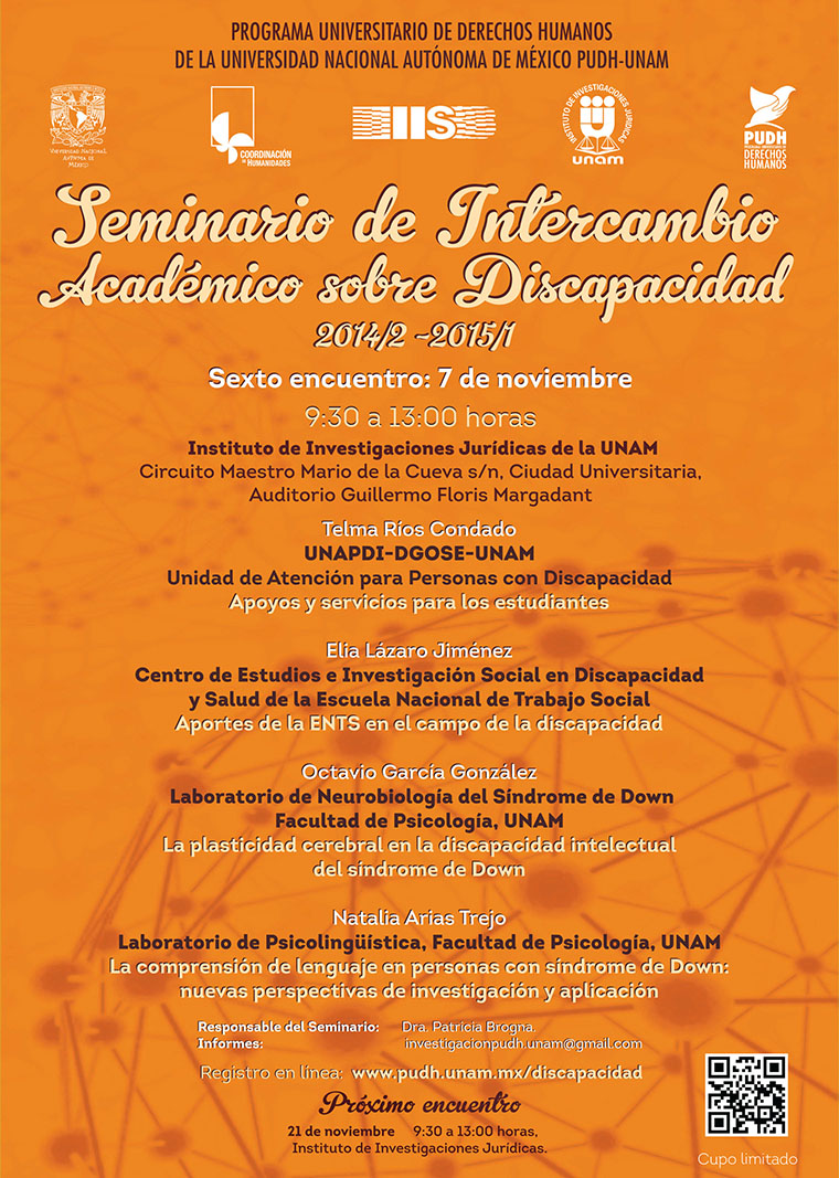 Sexto encuentro - Seminario de Intercambio Académico sobre Discapacidad