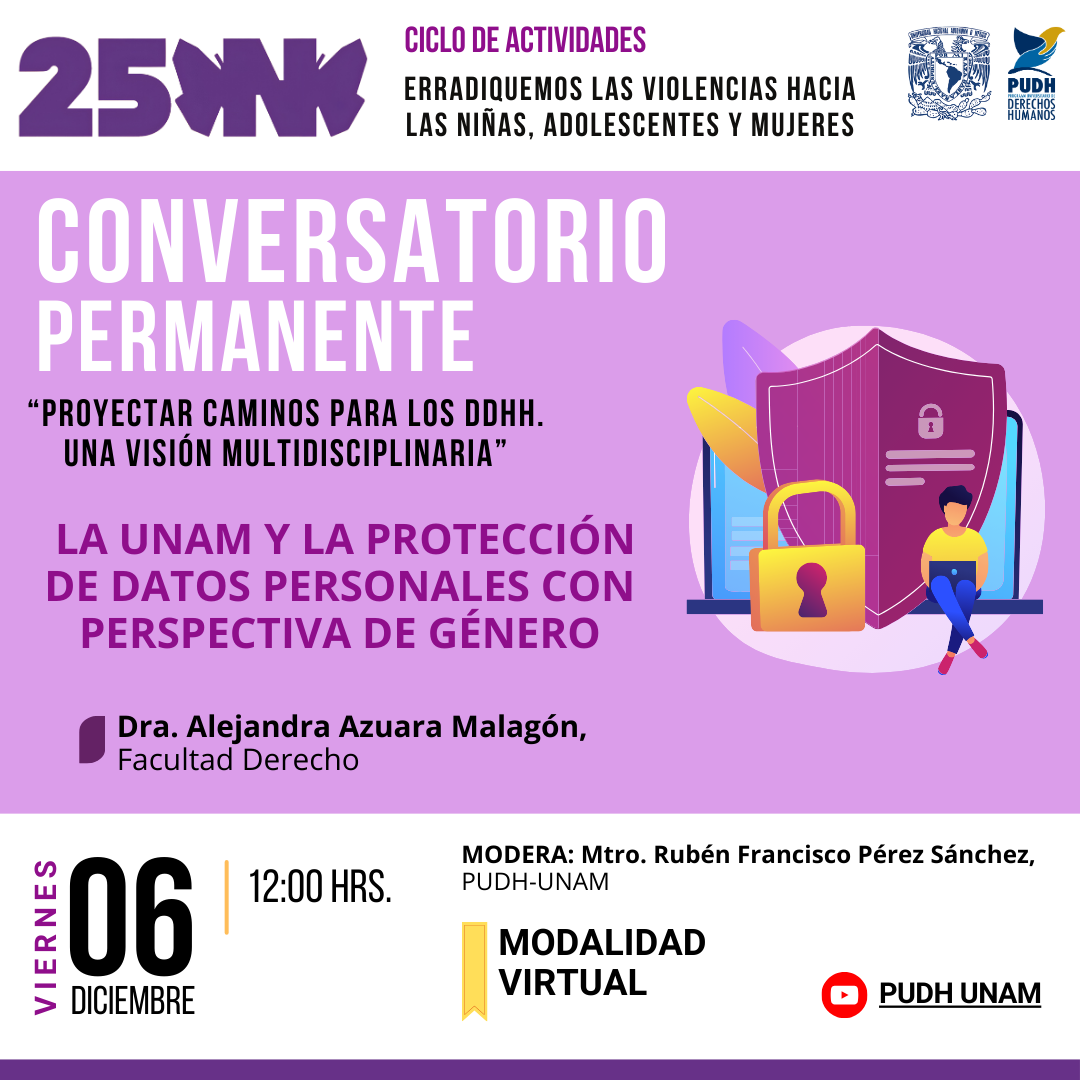 La UNAM y la protección de datos personales con perspectiva de género